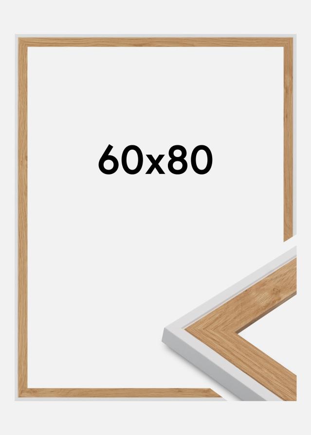 Rama Clearline Szkło akrylowe Biały 60x80 cm