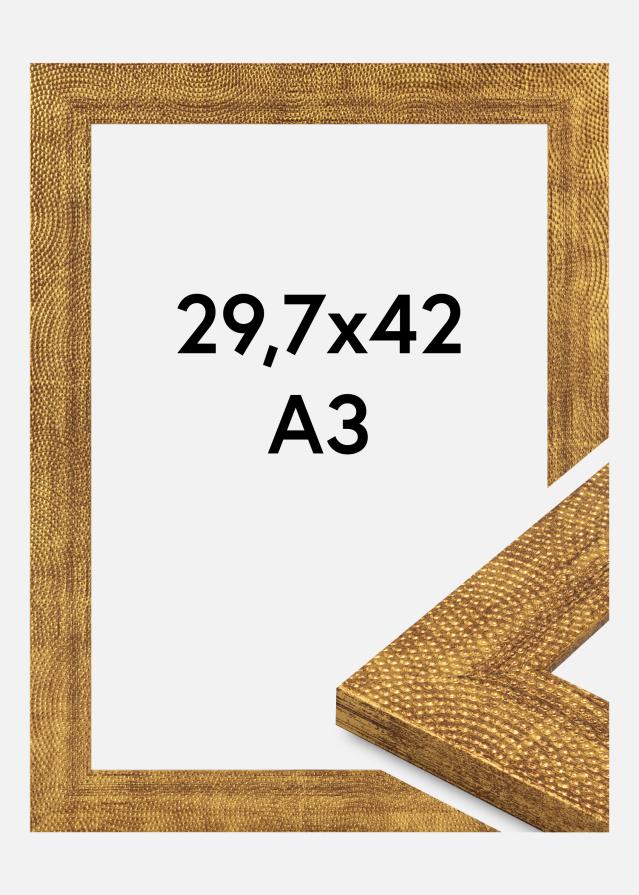 Rama Linea Szkło akrylowe Złoto 29,7x42 cm (A3)