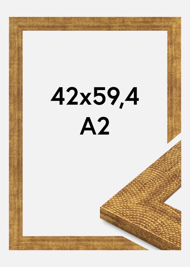 Rama Linea Szkło akrylowe Złoto 42x59,4 cm (A2)