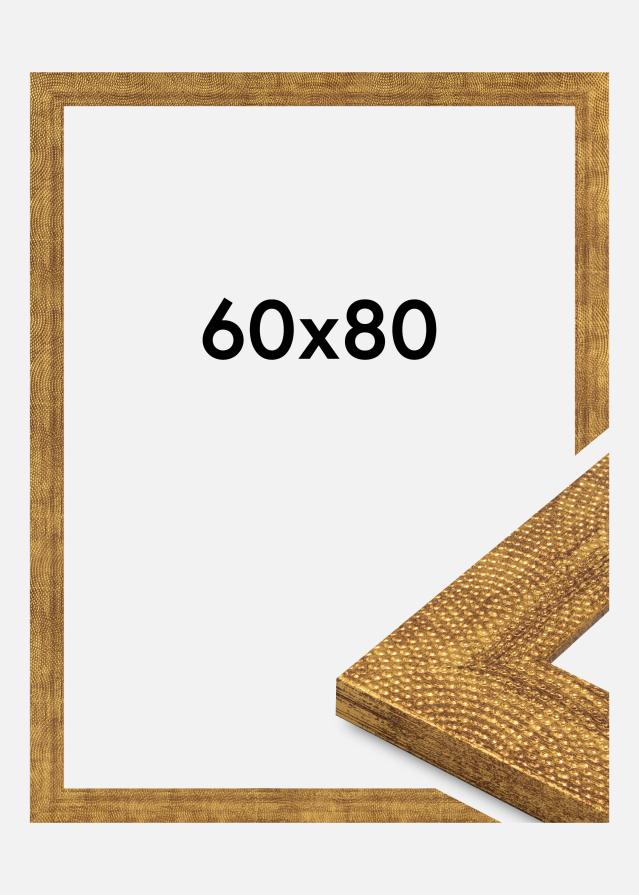 Rama Linea Szkło akrylowe Złoto 60x80 cm