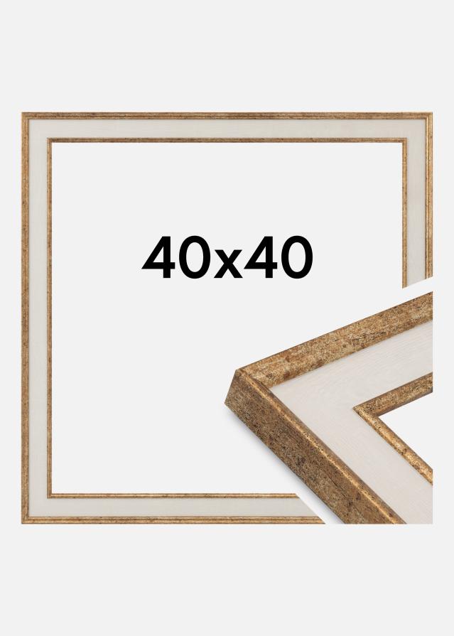 Rama Dolly Szkło akrylowe Złoto 40x40 cm