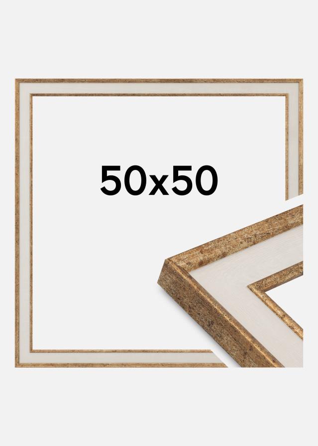 Rama Dolly Szkło akrylowe Złoto 50x50 cm