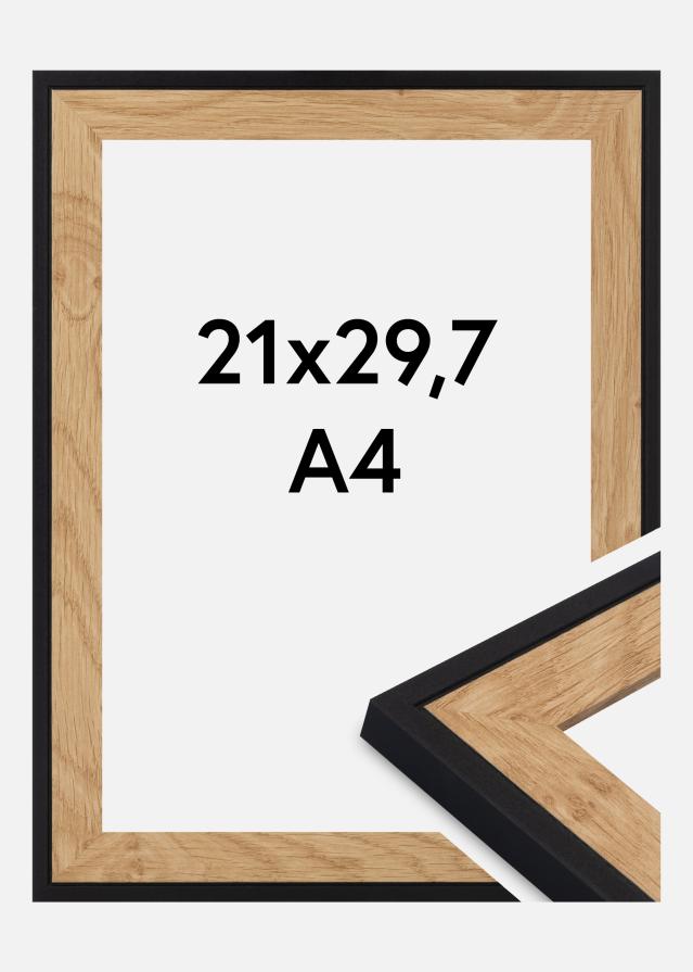Rama Iris Szkło akrylowe Czarny 21x29,7 cm (A4)