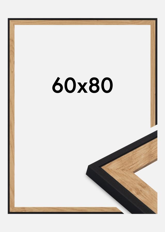Rama Iris Szkło akrylowe Czarny 60x80 cm