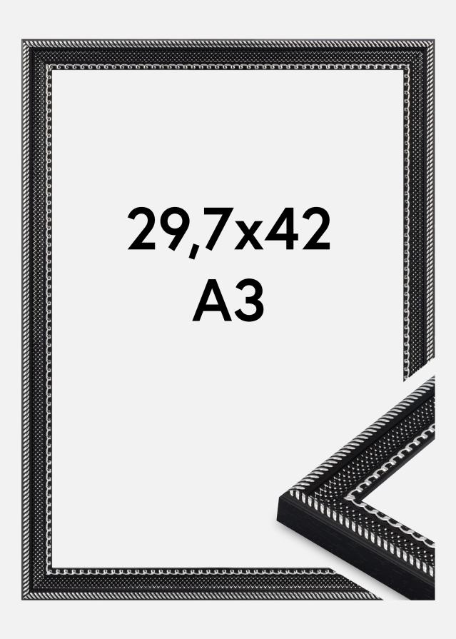 Rama Trellis Szkło akrylowe Czarny 29,7x42 cm (A3)