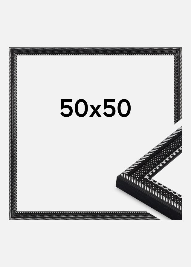 Rama Trellis Szkło akrylowe Czarny 50x50 cm