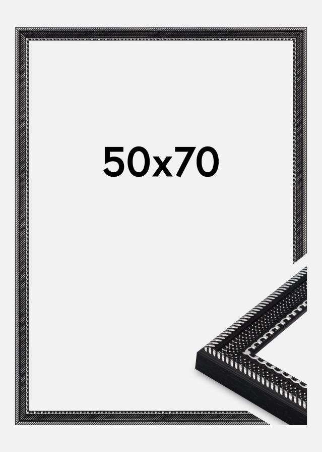 Rama Trellis Szkło akrylowe Czarny 50x70 cm