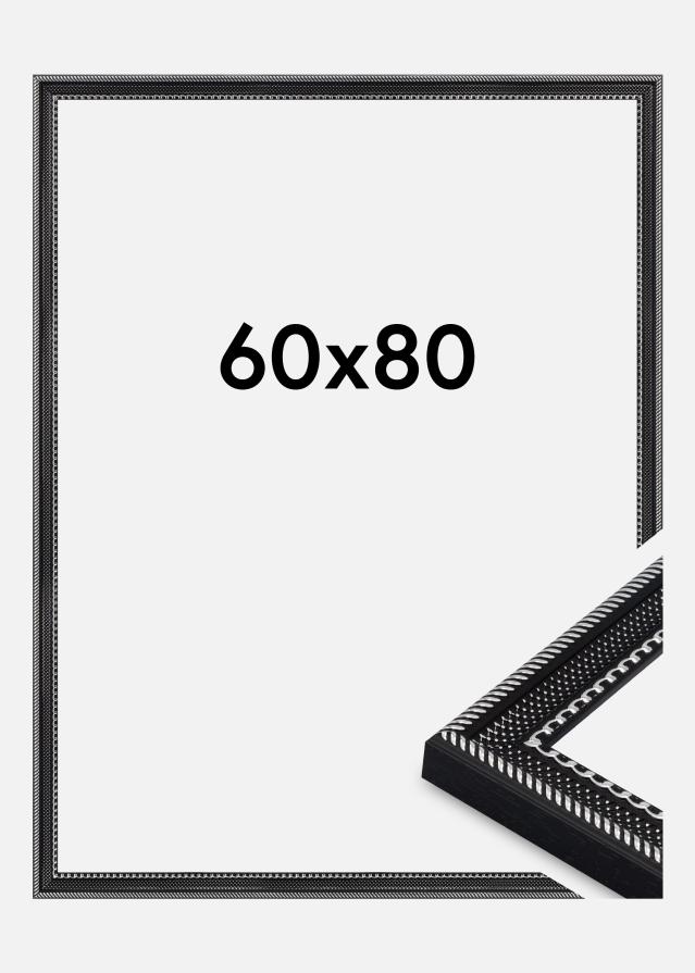 Rama Trellis Szkło akrylowe Czarny 60x80 cm