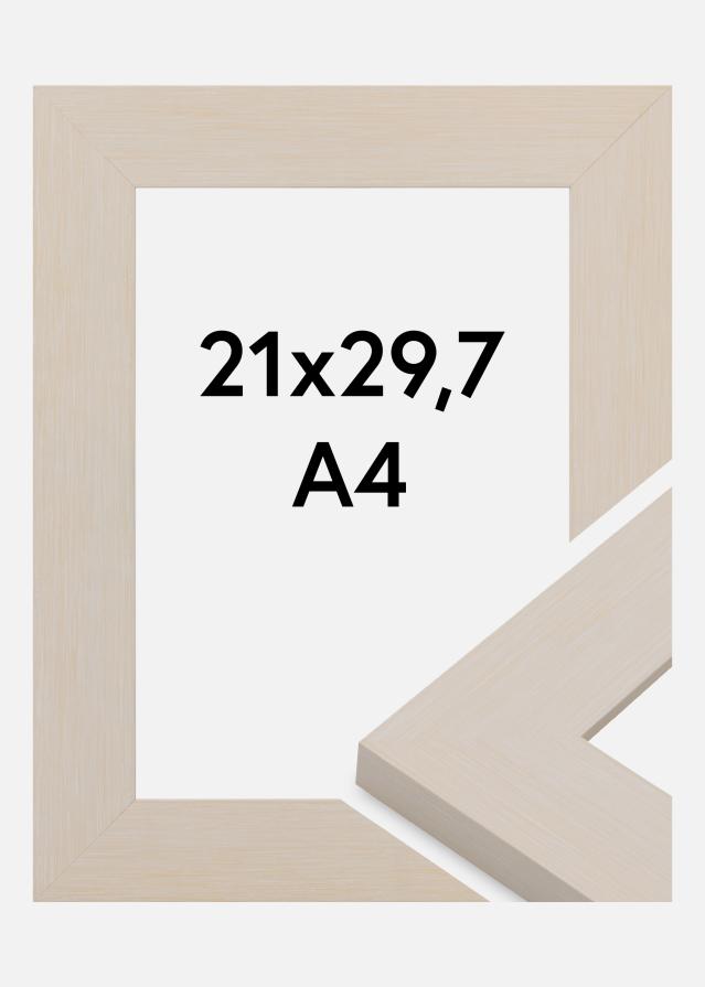 Rama Pembrokeshire Szkło akrylowe Biały 21x29,7 cm (A4)