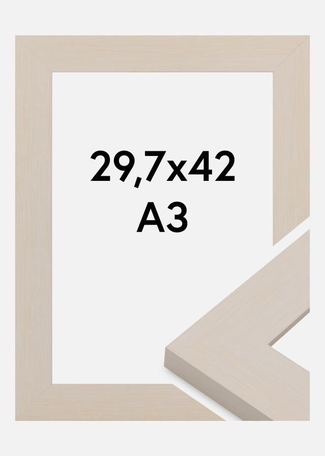 Rama Pembrokeshire Szkło akrylowe Biały 29,7x42 cm (A3)