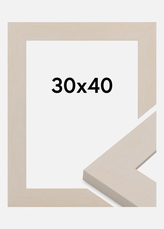 Rama Pembrokeshire Szkło akrylowe Biały 30x40 cm