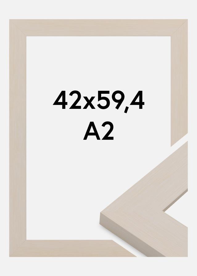 Rama Pembrokeshire Szkło akrylowe Biały 42x59,4 cm (A2)