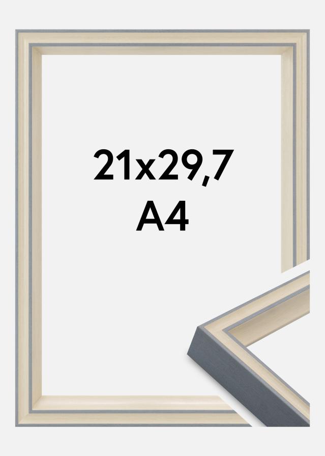 Rama Riga Szkło akrylowe Szara 21x29,7 cm (A4)