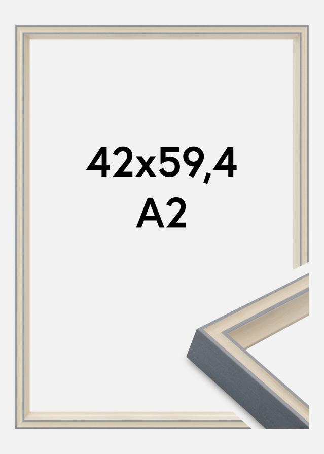 Rama Riga Szkło akrylowe Szara 42x59,4 cm (A2)