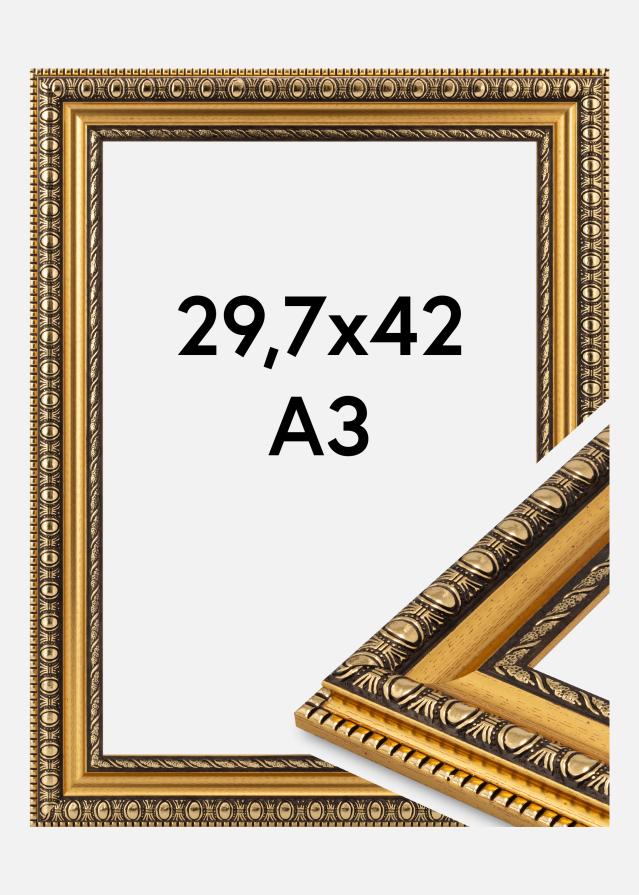 Rama Ornato Szkło akrylowe Złoto 29,7x42 cm (A3)
