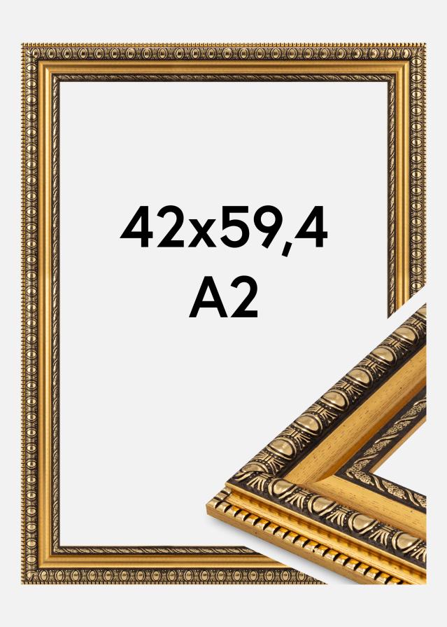 Rama Ornato Szkło akrylowe Złoto 42x59,4 cm (A2)