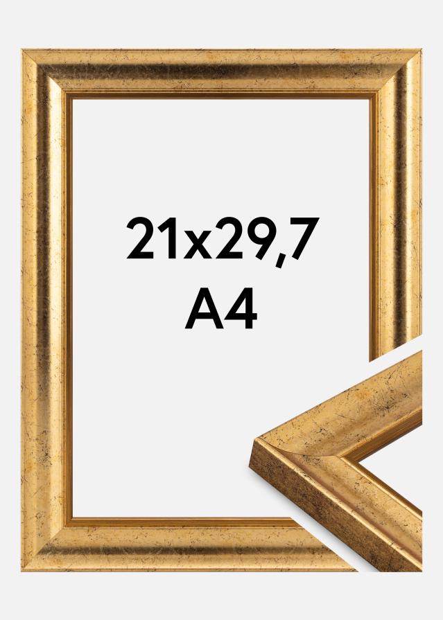 Rama Conca Szkło akrylowe Złoto 21x29,7 cm (A4)