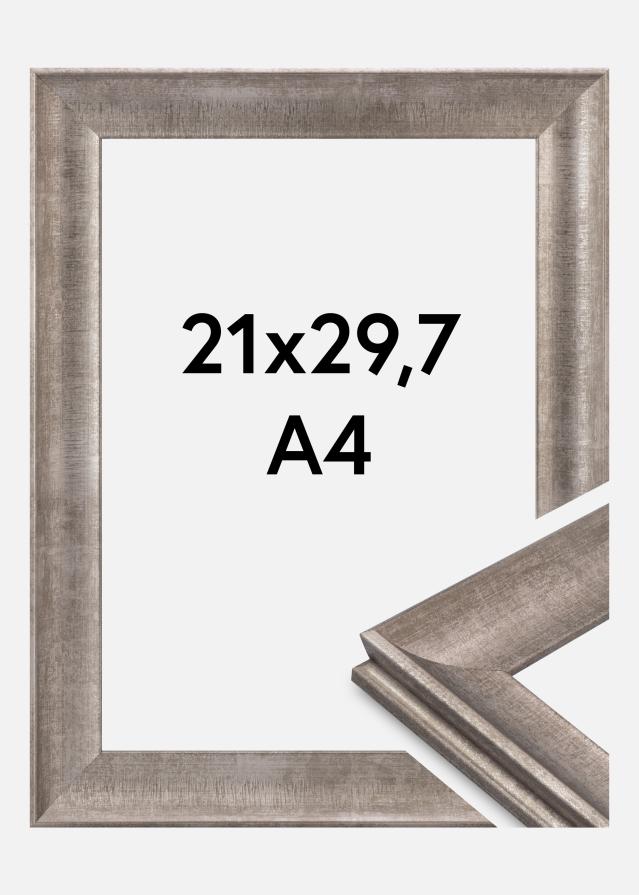 Rama Conca Szkło akrylowe Srebrna 21x29,7 cm (A4)