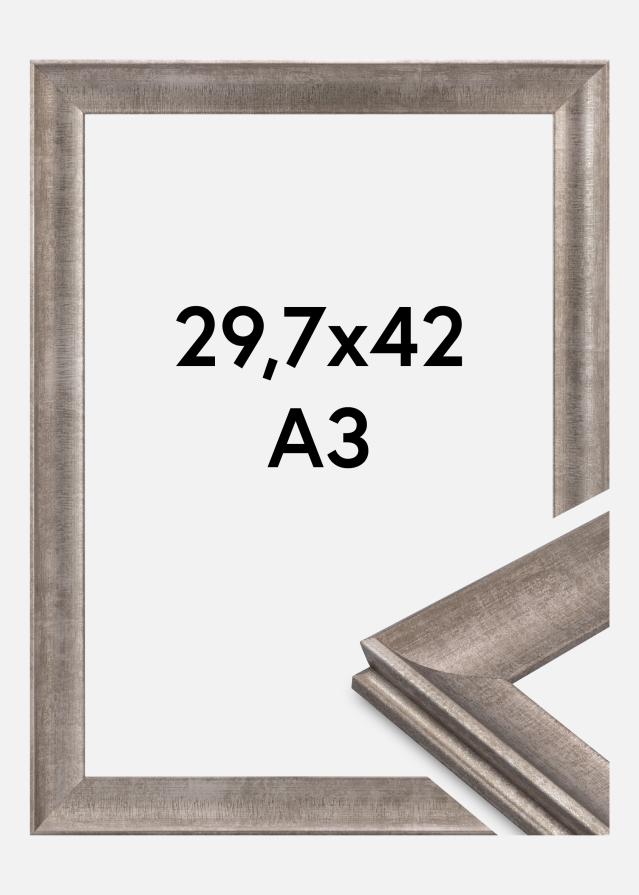 Rama Conca Szkło akrylowe Srebrna 29,7x42 cm (A3)