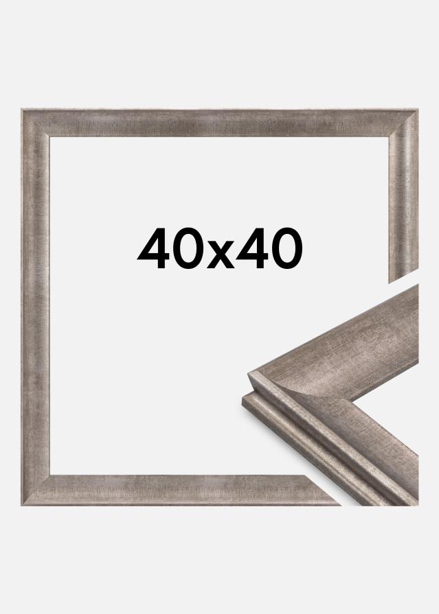 Rama Conca Szkło akrylowe Srebrna 40x40 cm