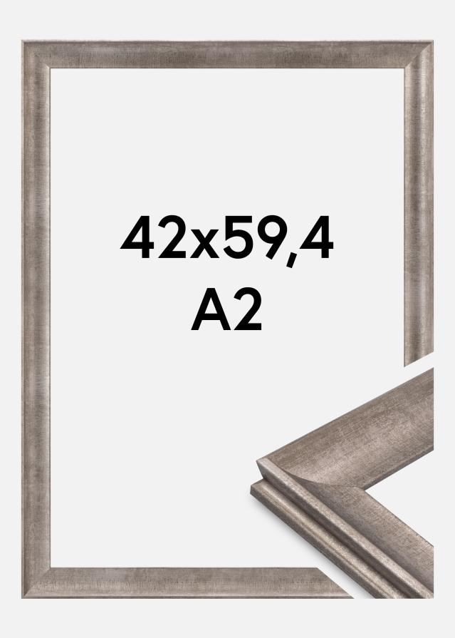Rama Conca Szkło akrylowe Srebrna 42x59,4 cm (A2)