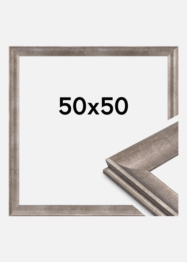 Rama Conca Szkło akrylowe Srebrna 50x50 cm