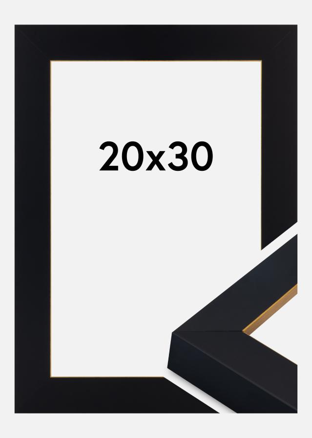 Rama Sussex Szkło akrylowe Czarny/Złoty 20x30 cm