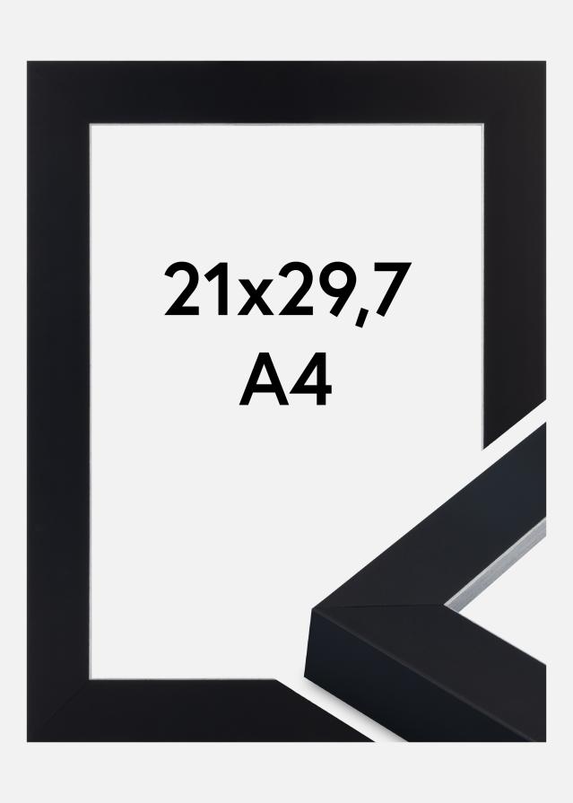 Rama Sussex Szkło akrylowe Czarny/Srebrny 21x29,7 cm (A4)