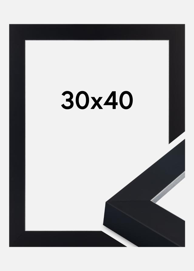Rama Sussex Szkło akrylowe Czarny/Srebrny 30x40 cm