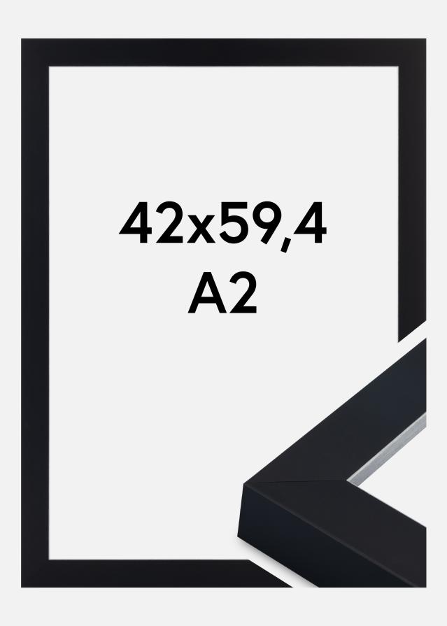 Rama Sussex Szkło akrylowe Czarny/Srebrny 42x59,4 cm (A2)