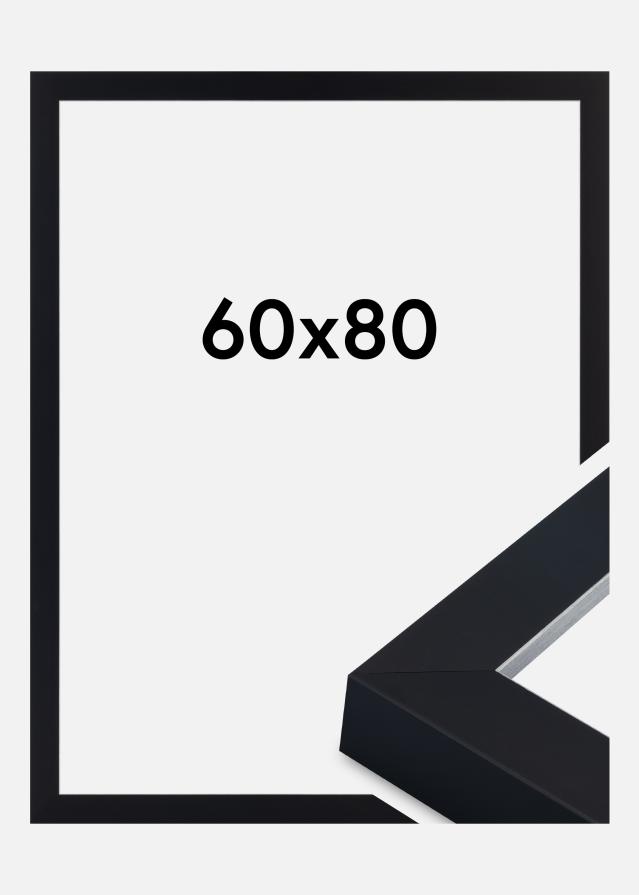 Rama Sussex Szkło akrylowe Czarny/Srebrny 60x80 cm