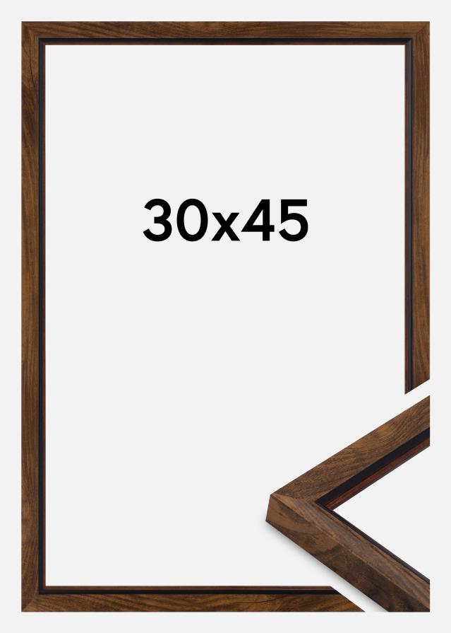 Rama Obsidian Szkło akrylowe Orzech 30x45 cm