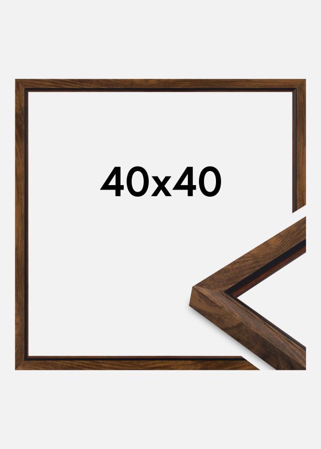 Rama Obsidian Szkło akrylowe Orzech 40x40 cm