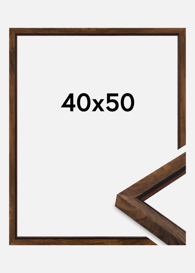 Rama Obsidian Szkło akrylowe Orzech 40x50 cm