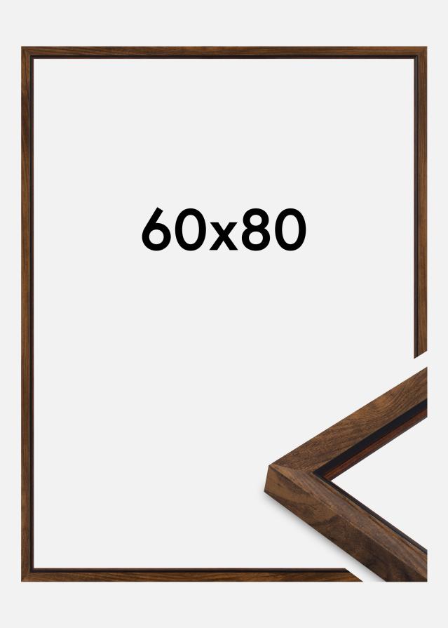 Rama Obsidian Szkło akrylowe Orzech 60x80 cm