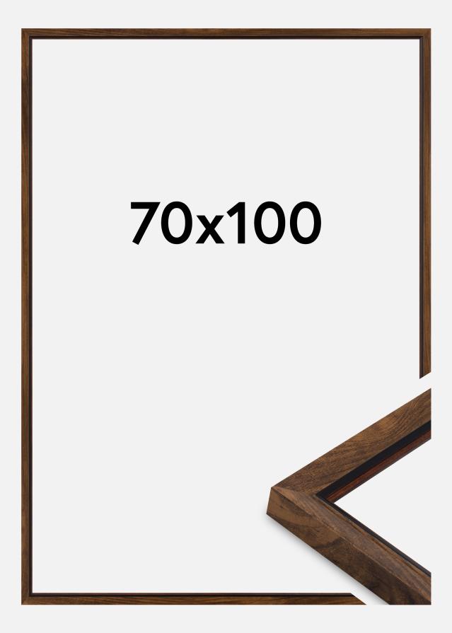 Rama Obsidian Szkło akrylowe Orzech 70x100 cm