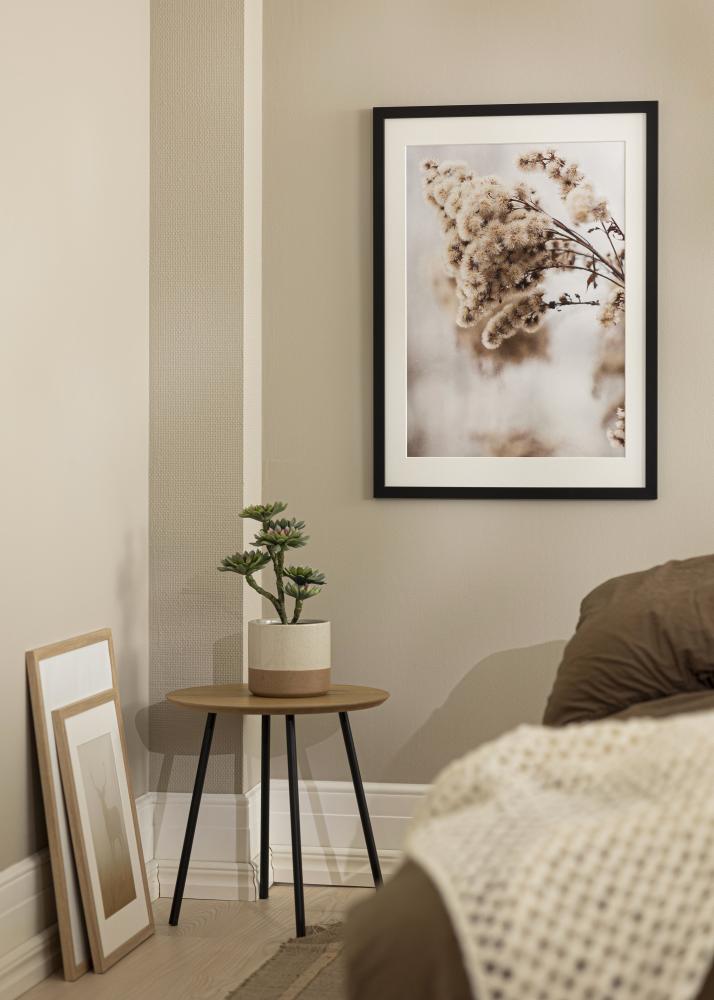 Ramka Czarne Drewno 68x98 cm - Passe-partout Biała 56x76 cm