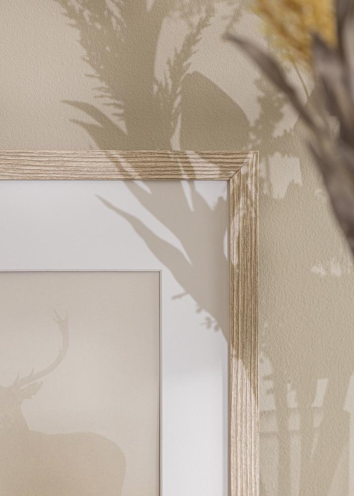 Ramka Stilren Greige Dąb 30x40 cm - Passe-partout Biały 20x28 cm