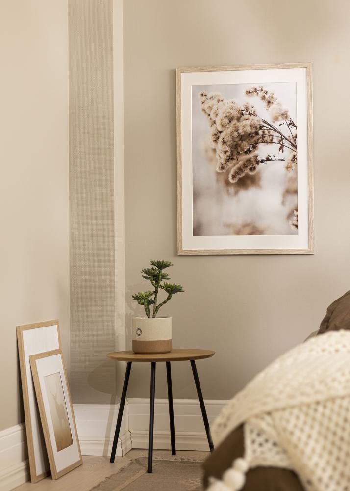 Ramka Stilren Greige Dąb 30x40 cm - Passe-partout Biały 20x28 cm