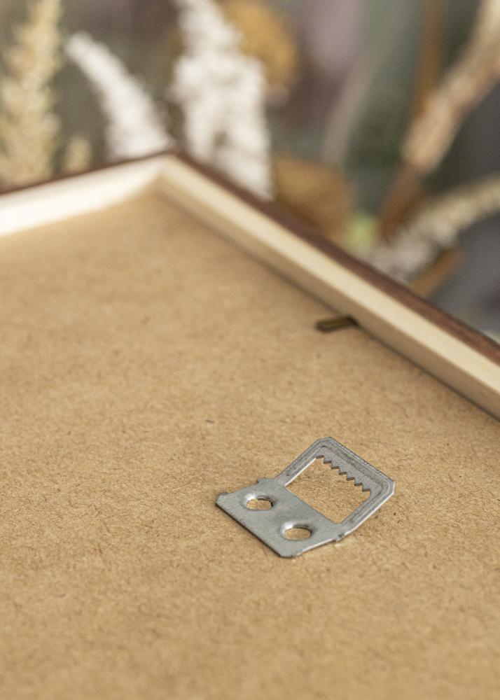 Ramka Stilren Ciepły Brąz 40x40 cm - Passe-partout Biały 28x28 cm