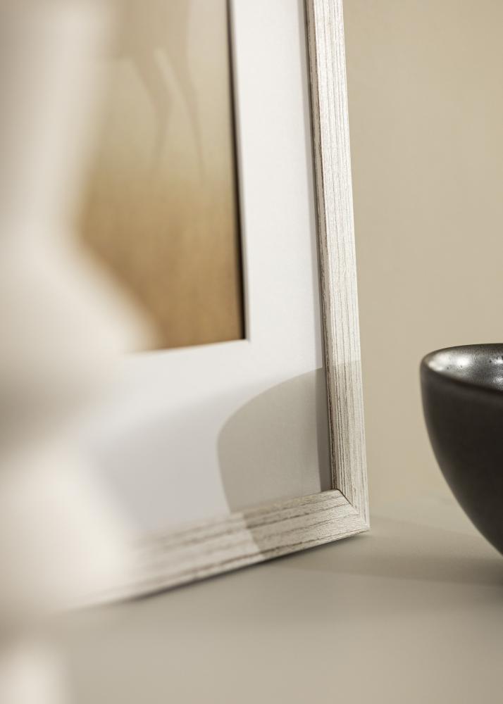 Ramka Stilren Vintage Biała 30x40 cm - Passe-partout Biała 21x29,7 cm