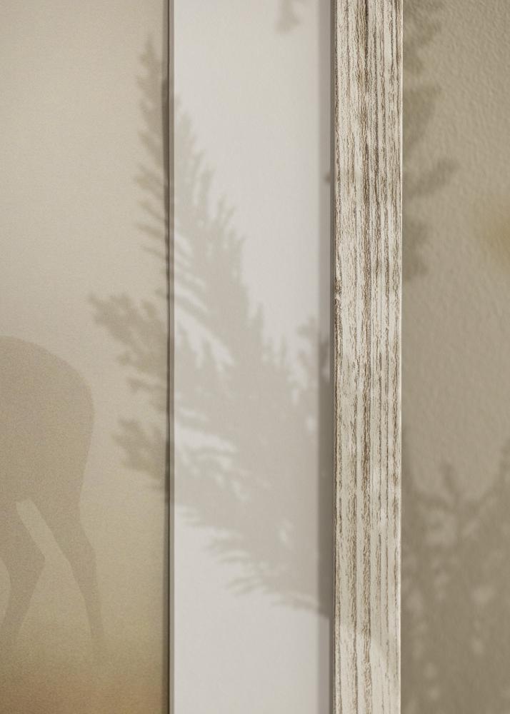 Ramka Stilren Vintage Biała 30x40 cm - Passe-partout Biała 21x29,7 cm