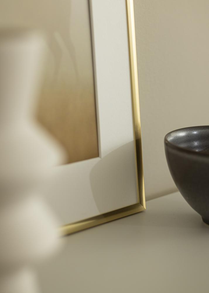 Ramka New Lifestyle Złoto 60x90 cm - Passe-partout Biała 50x75 cm