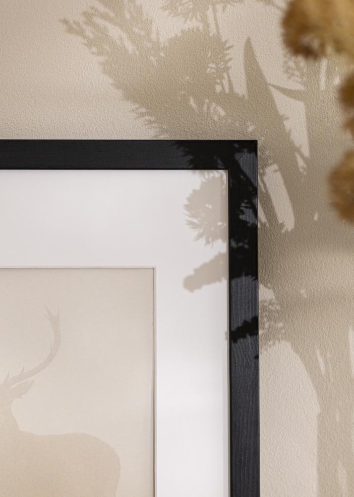 Ramka Stilren Czarna 65x65 cm - Passe-partout Biała 22x22 cale