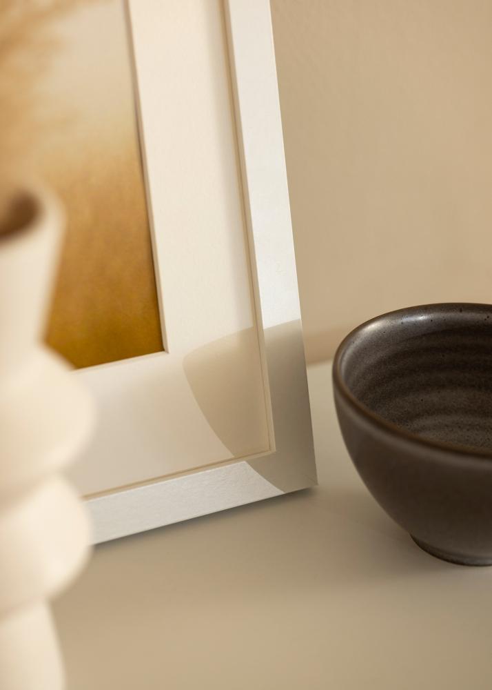 Ramka BGA Classic Biały 70x90 cm - Passe-partout Biały 60x80 cm