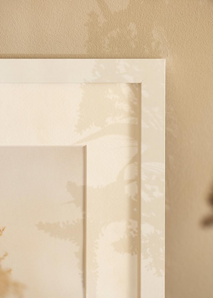 Ramka BGA Classic Biały 70x90 cm - Passe-partout Biały 60x80 cm