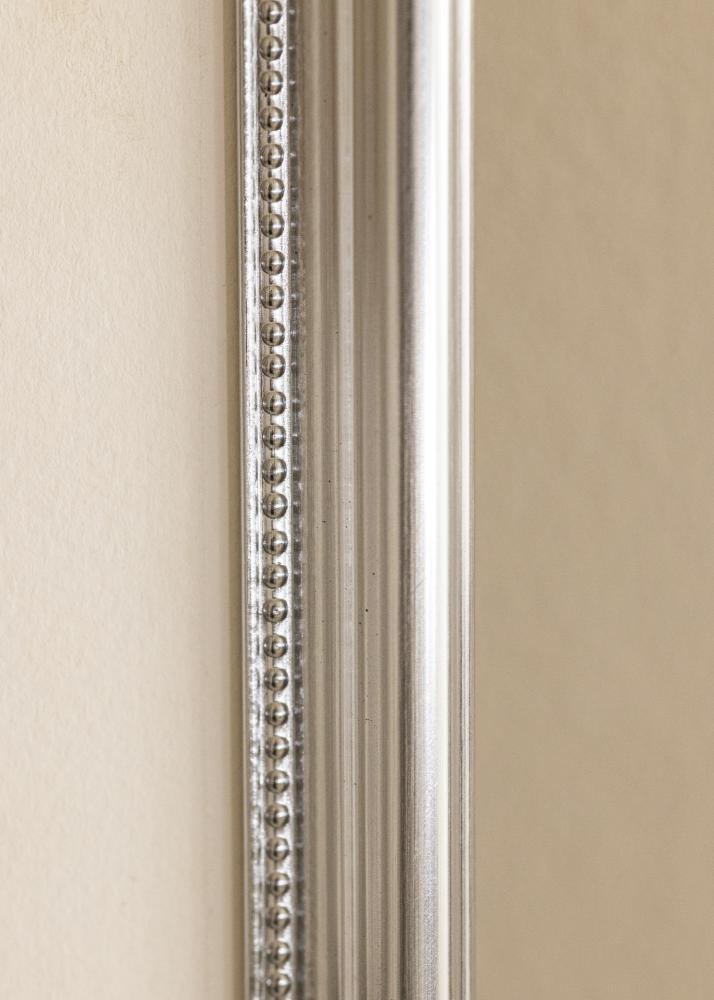 Ramka Gala Srebrny 50x70 cm - Passe-partout Biały 39x60 cm