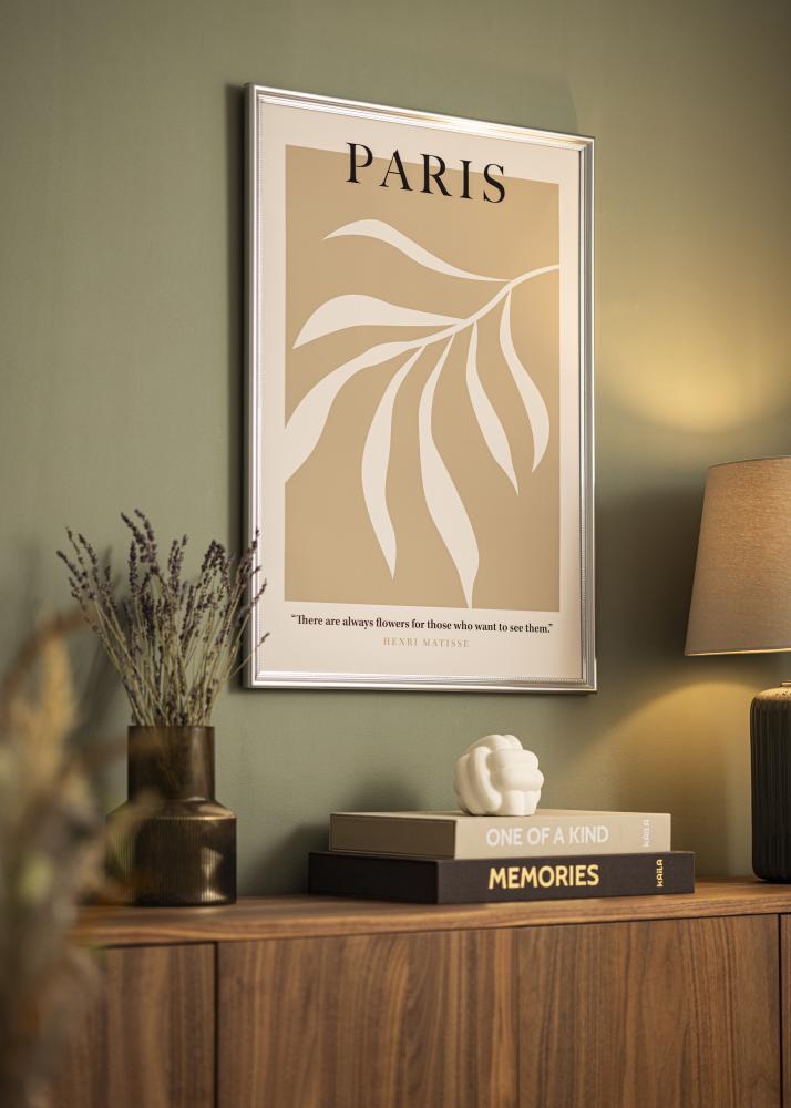 Ramka Gala Srebrny 50x70 cm - Passe-partout Biały 39x60 cm