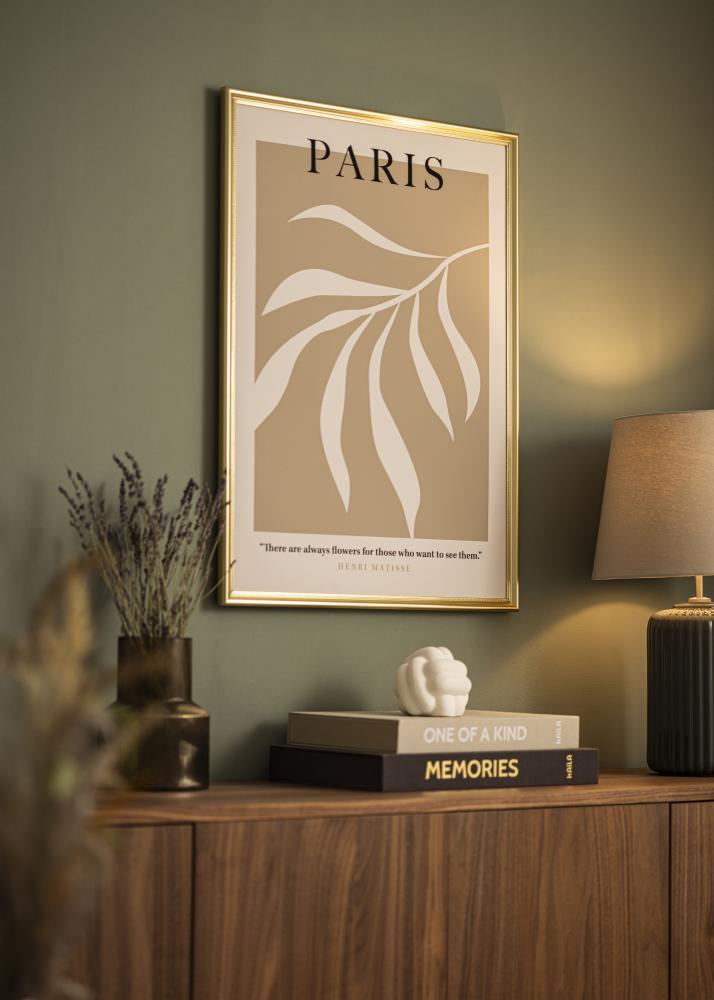 Ramka Gala Złoto 40x50 cm - Passe-partout Biały 30x38 cm