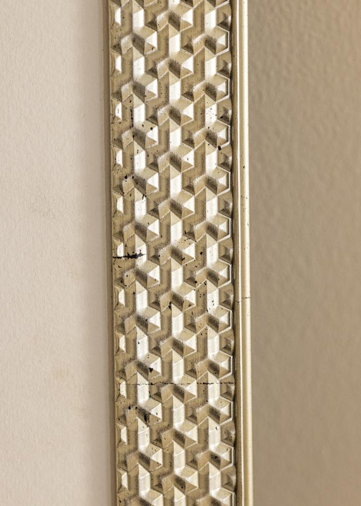 Ramka Grace Srebrny 30x40 cm - Passe-partout Biały 22x32 cm